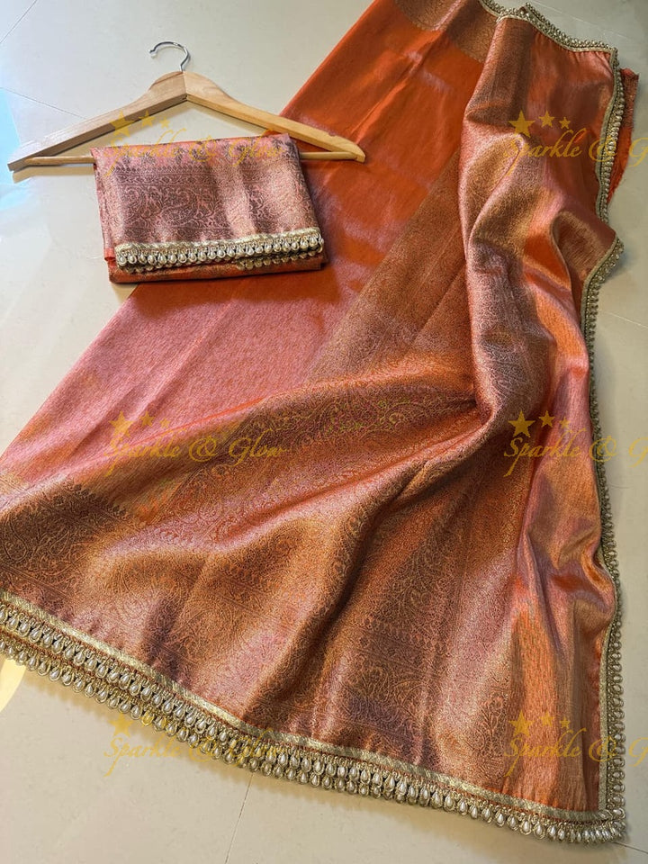 Elegant Banarasi Tissue Organza Saree for Weddings