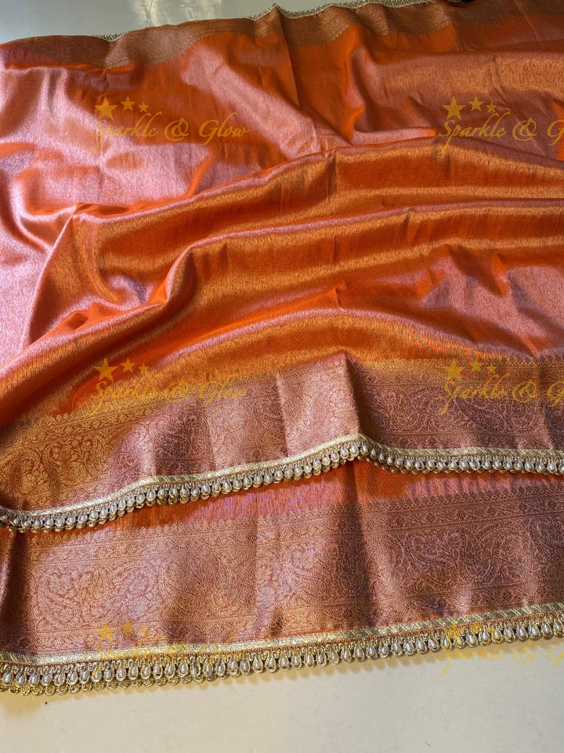 Elegant Banarasi Tissue Organza Saree for Weddings