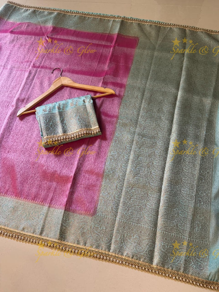 Elegant Banarasi Tissue Organza Saree for Weddings