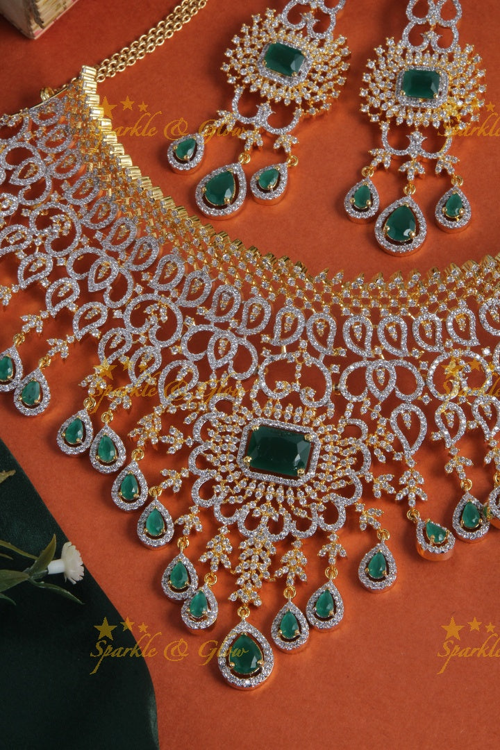 Beautiful gj polish unique design choker - Green