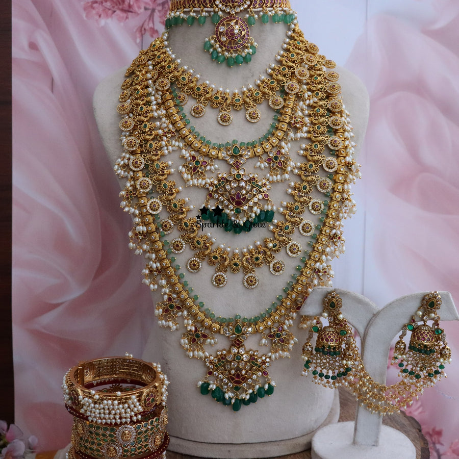 Turn heads like a queen with timeless Guttapusalu bridal elegance ✨
Wedding Season Sale Get 15% discount on sitewide
Get Free Gift Above 10k
Get Free Shipping above 7.5k &30k(Domestic&
International)
Get 7% discount on First Order
1.ID L-7133,M-13644,S-6895,C-11363,E-23959,EC-19434,H-27545
2.ID L-27516,M-27545,S-27515,C-27546,E-23443,EC-15296,H-13644
3.ID L-27531,M-27539,S-27532,S2-27540,C-27556,E-23438,EC-15296,H-27493
4.ID L-27508,M-27549,S-27506,S2-27556,C-27559,E-23959,H-27493
5.ID L-27488,M-27518,S-274