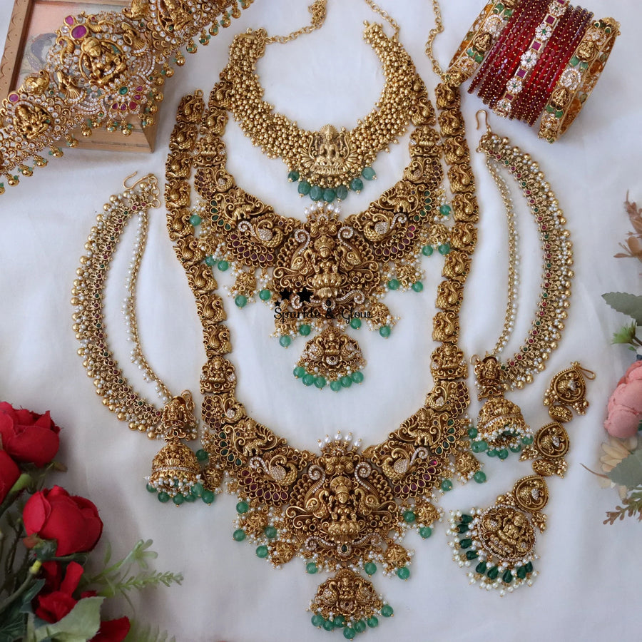 Divine details, bridal grandeur—temple bridal sets made to own your big day
Wedding Season Sale Get 15% discount on sitewide
Get Free Gift Above 10k
Get Free Shipping above 7.5k &30k(Domestic&
International)
Get 7% discount on First Order
1.ID 27949
2.ID L-27355,S-27360,C-13722,EC-23479,H-27190,M-24492,B-26505
3.ID L-27175,S-26525,C-26397,EC-9536,H-26387,M-26871,B-27440_2_4
4.ID L-27356,S-27359,C-13723,EC-23478,H-27165,M-16119,B-26512
5.ID SET-27217,C-26397,EC-18795,H-26387,B-27439_2_4
Visit website to plac