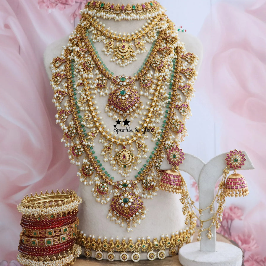 Turn heads like a queen with timeless Guttapusalu bridal elegance ✨
Wedding Season Sale Get 15% discount on sitewide
Get Free Gift Above 10k
Get Free Shipping above 7.5k &30k(Domestic&
International)
Get 7% discount on First Order
1.ID L-7133,M-13644,S-6895,C-11363,E-23959,EC-19434,H-27545
2.ID L-27516,M-27545,S-27515,C-27546,E-23443,EC-15296,H-13644
3.ID L-27531,M-27539,S-27532,S2-27540,C-27556,E-23438,EC-15296,H-27493
4.ID L-27508,M-27549,S-27506,S2-27556,C-27559,E-23959,H-27493
5.ID L-27488,M-27518,S-274