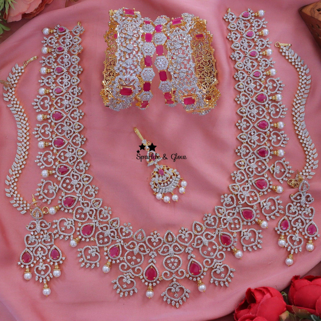 Sparkle like diamonds, shine like a bride — AD long necklace magic
Wedding Season Sale Get 15% discount on sitewide
Get Free Gift Above 10k
Get Free Shipping above 7.5k &30k(Domestic&
International)
Get 7% discount on First Order
1.ID L-12391,EC-16199,M-23930,B-4809
2.ID L-10100,EC-21663,M-23893,B-17495
3.ID L-22258,EC-22381,M-18166
4.ID L-12406,EC-17269,M-23904
5.ID L-10107,EC-21552,M-23904
6.ID 27858
7.ID 27858
8.ID L-4636,EC-23665,M-23896
9.ID  27347
10.ID L-10068,EC-16767
Visit website to place your ord