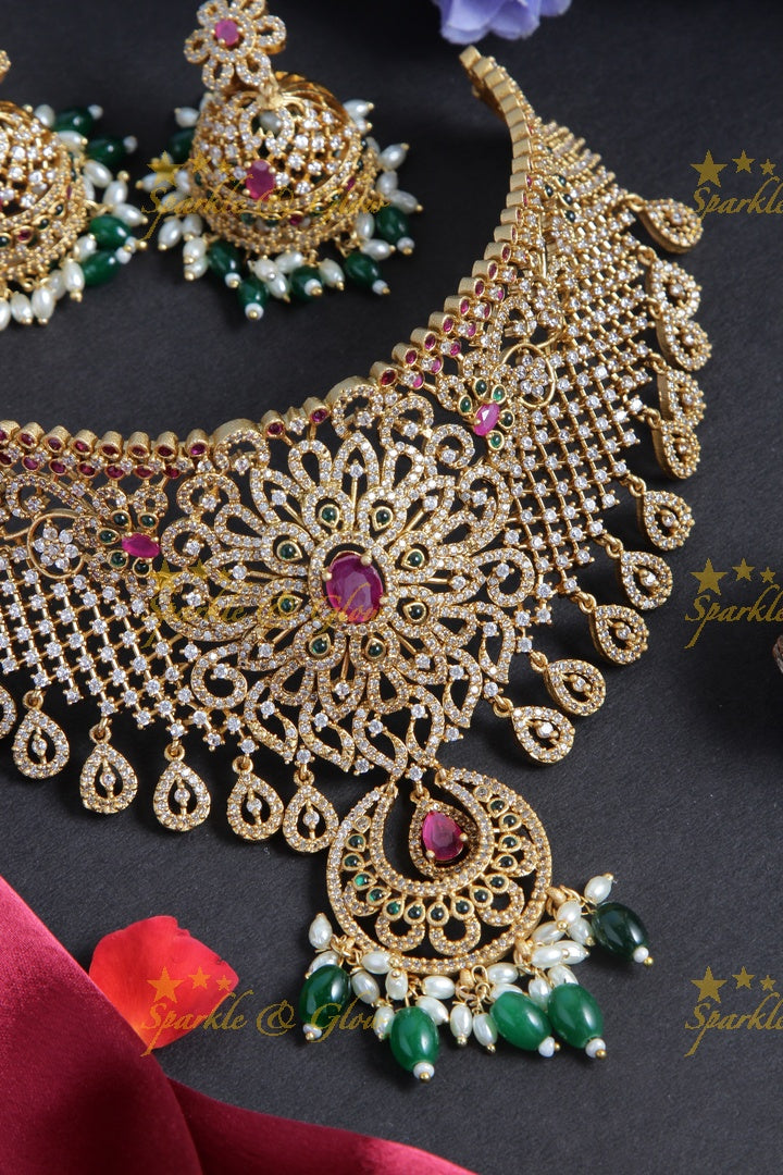 Beautiful floral AD choker