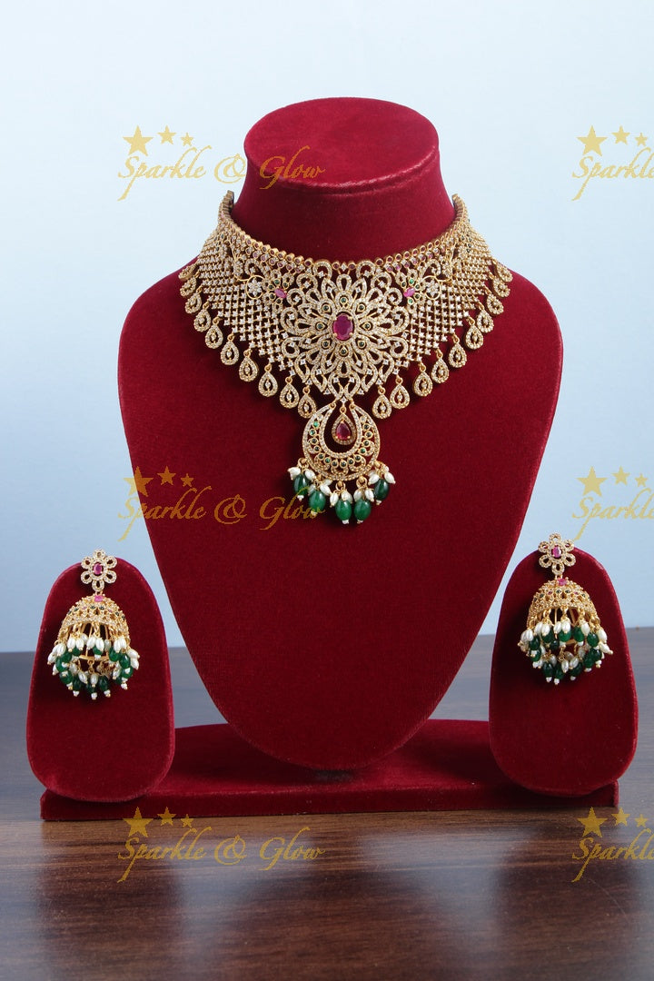 Beautiful floral AD choker