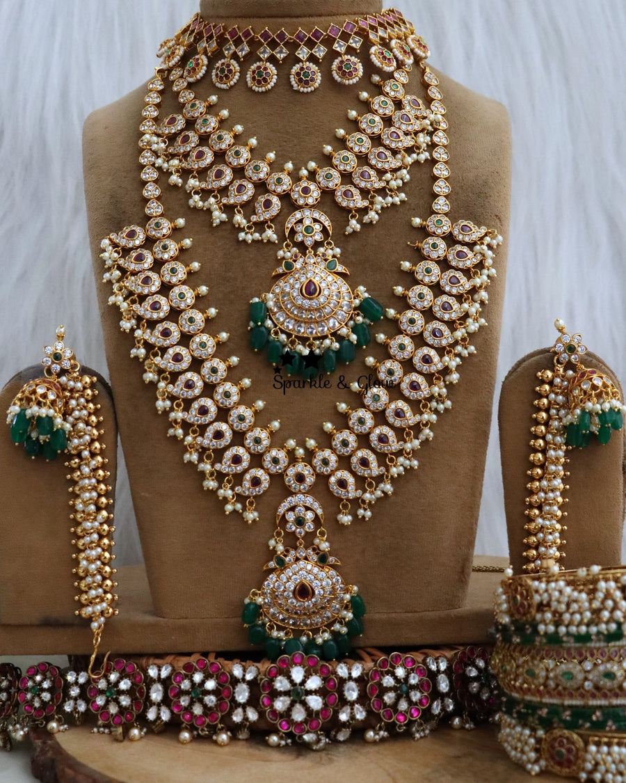 The necklace that turns a bride into a queen 👰
Wedding Season Sale Get 15% discount on sitewide
Get Free Gift Above 10k
Get Free Shipping above 7.5k &30k(Domestic&
International)
Get 7% discount on First Order
1.ID L-27495,S-27494,C-27501,E-23959,EC-27929,H-27173,B-24427
2.ID L-27525,S-27526,C-26065,E-23438,EC-27929,H-3500,B-24427
3.ID L-27557,S-27558,C-27559,EC-27931,H-25660,B-24719
4.ID L-27530,S-27529,C-27501,EC-12850,H-25660,B-24719
5.ID L-27499,S-27498,C-26099,E-23438,EC-27929,H-27165,B-24427
6.ID L-2