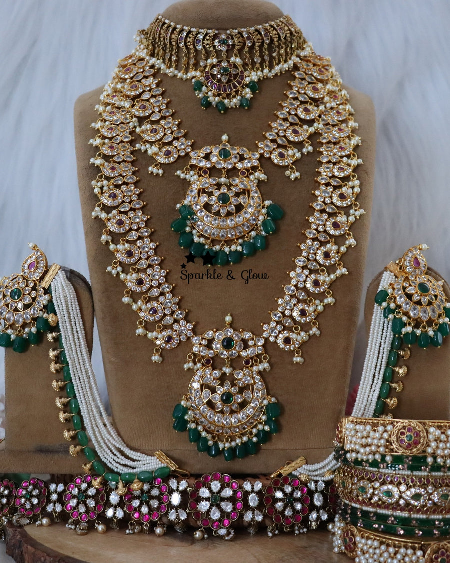 The necklace that turns a bride into a queen 👰
Wedding Season Sale Get 15% discount on sitewide
Get Free Gift Above 10k
Get Free Shipping above 7.5k &30k(Domestic&
International)
Get 7% discount on First Order
1.ID L-27495,S-27494,C-27501,E-23959,EC-27929,H-27173,B-24427
2.ID L-27525,S-27526,C-26065,E-23438,EC-27929,H-3500,B-24427
3.ID L-27557,S-27558,C-27559,EC-27931,H-25660,B-24719
4.ID L-27530,S-27529,C-27501,EC-12850,H-25660,B-24719
5.ID L-27499,S-27498,C-26099,E-23438,EC-27929,H-27165,B-24427
6.ID L-2