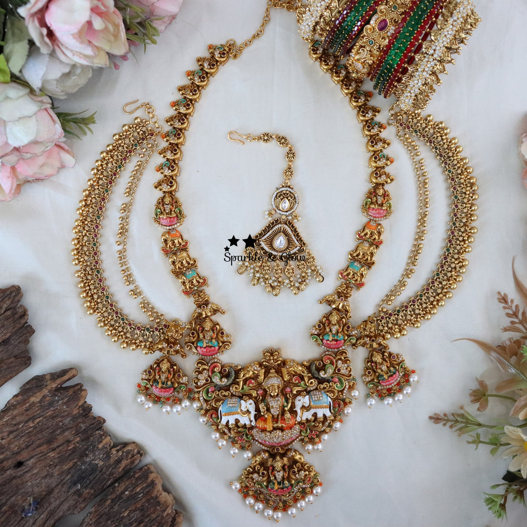 Every bride deserves a moment where all eyes stay on her… and this long bridal necklace does exactly that ✨
Crafted with intricate detailing and a regal finish, this piece is designed to elevate your entire bridal look—whether you’re going for a traditional saree or a grand wedding vibe 💫
Wedding Season Sale Get 15% discount on sitewide
Get Free Gift Above 10k
Get Free Shipping above 7.5k &30k(Domestic&
International)
Get 7% discount on First Order
1.ID L-28851,EC-12158,M-16042,B-24356
2.ID L-28622,EC-2347