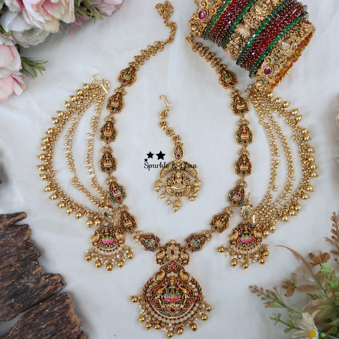 Every bride deserves a moment where all eyes stay on her… and this long bridal necklace does exactly that ✨
Crafted with intricate detailing and a regal finish, this piece is designed to elevate your entire bridal look—whether you’re going for a traditional saree or a grand wedding vibe 💫
Wedding Season Sale Get 15% discount on sitewide
Get Free Gift Above 10k
Get Free Shipping above 7.5k &30k(Domestic&
International)
Get 7% discount on First Order
1.ID L-28851,EC-12158,M-16042,B-24356
2.ID L-28622,EC-2347