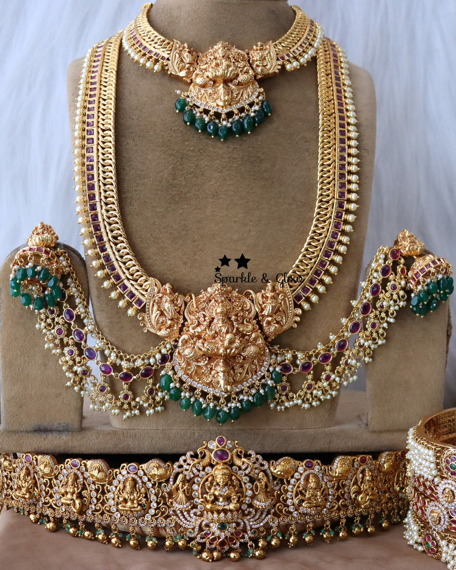 Not just a bridal set… it’s the moment you step into your forever ✨
This stunning bridal jewellery set is crafted to give you that complete, head-turning bridal look—perfectly pairing elegance with tradition 💫
Wedding Season Sale Get 15% discount on sitewide
Get Free Gift Above 10k
Get Free Shipping above 7.5k &30k(Domestic&
International)
Get 7% discount on First Order
1.ID L-27682,S-27718,E-12105,EC-14729,M-9085 ,H-27165
2.ID L-27727,S-27725,EC-18795,M-16042,H-7427
3.ID L-27681,S-27751,E-28193,EC-14729,M