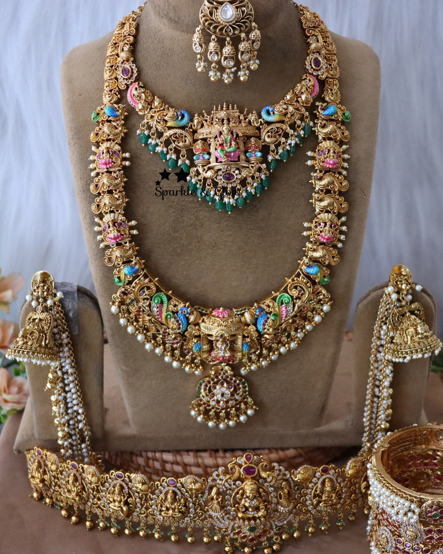 Not just a bridal set… it’s the moment you step into your forever ✨
This stunning bridal jewellery set is crafted to give you that complete, head-turning bridal look—perfectly pairing elegance with tradition 💫
Wedding Season Sale Get 15% discount on sitewide
Get Free Gift Above 10k
Get Free Shipping above 7.5k &30k(Domestic&
International)
Get 7% discount on First Order
1.ID L-27682,S-27718,E-12105,EC-14729,M-9085 ,H-27165
2.ID L-27727,S-27725,EC-18795,M-16042,H-7427
3.ID L-27681,S-27751,E-28193,EC-14729,M