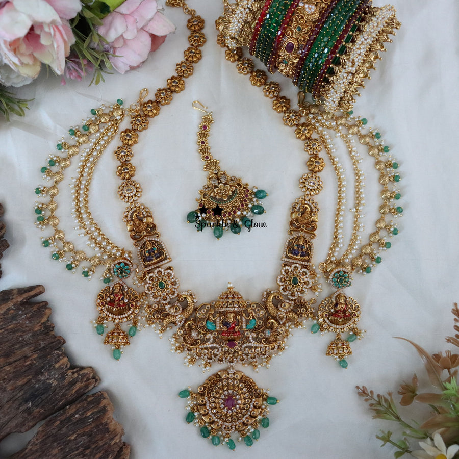 Every bride deserves a moment where all eyes stay on her… and this long bridal necklace does exactly that ✨
Crafted with intricate detailing and a regal finish, this piece is designed to elevate your entire bridal look—whether you’re going for a traditional saree or a grand wedding vibe 💫
Wedding Season Sale Get 15% discount on sitewide
Get Free Gift Above 10k
Get Free Shipping above 7.5k &30k(Domestic&
International)
Get 7% discount on First Order
1.ID L-28851,EC-12158,M-16042,B-24356
2.ID L-28622,EC-2347