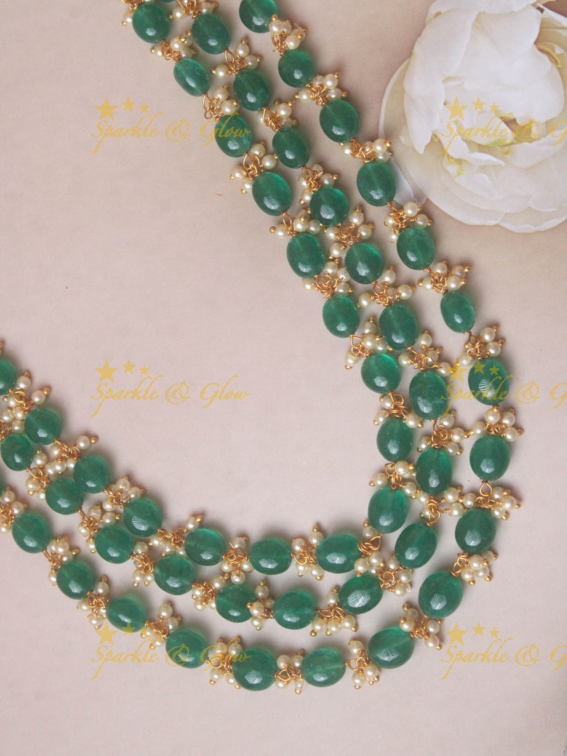 Statement three layer beads haram