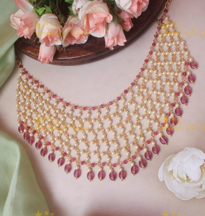 Exquisite Layerred beads necklace - Sparkle and Glow