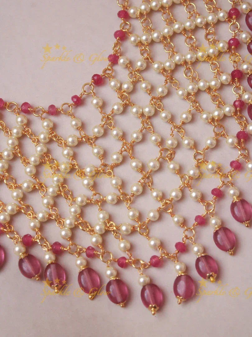 Exquisite Layerred beads necklace - Sparkle and Glow