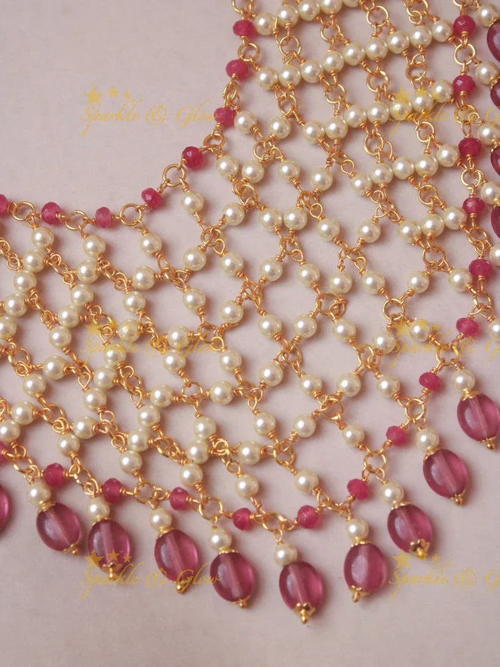 Exquisite Layerred beads necklace - Sparkle and Glow