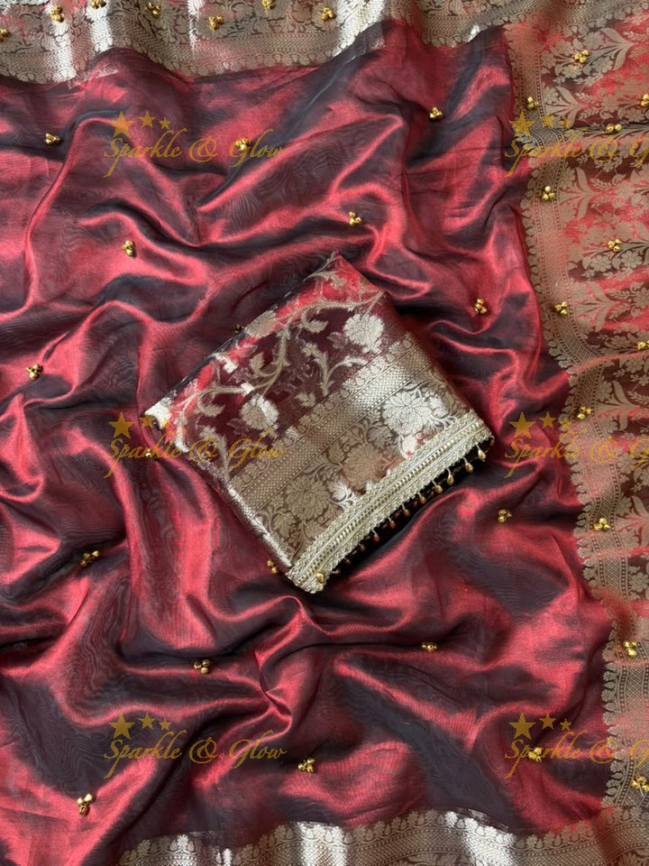 Exquisite Banarasi Ghungroo Saree for Grand Occasions