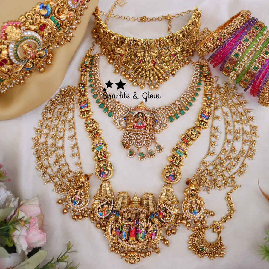 Experience the Beauty of South Indian Tradition with Our Bridal Temple Collection ✨
Wedding Season Sale Get 15% discount on sitewide
Get Free Gift Above 10k
Get Free Shipping above 7.5k &30k(Domestic&
International)
Get 7% discount on First Order

1.ID L-29601,S-29600,C-27073,H-29602,EC-22034,V-29603
2.ID L-29594,S-29593,C-28586,H-29595,EC-28103,V-29596
3.ID L-26715,S-29686,C-27729,EC-22038,H-29030
4.ID L-29586,S-29585,C-28586,H-29587,EC-27930,V-29588
5.ID L-26787,S-28562,C-28562,E-6298,EC-23228,H-27372
6.I