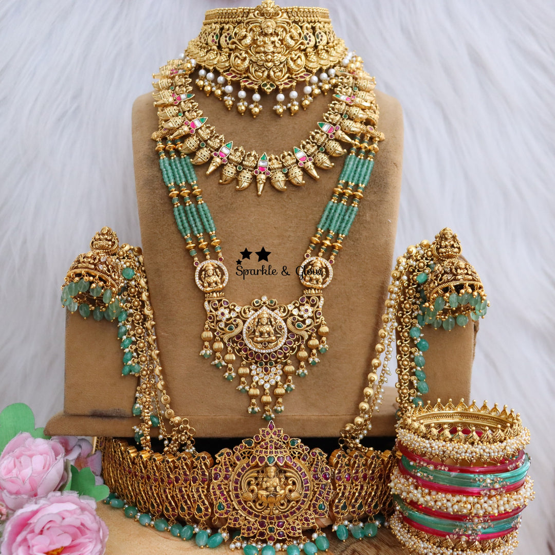 Beaded Jadau bridal sets that look straight out of a royal wedding ✨
Wedding Season Sale Get 15% discount on sitewide
Get Free Gift Above 10k
Get Free Shipping above 7.5k &30k(Domestic&
International)
Get 7% discount on First Order
1.ID L-19941,S-17715,C-1192,E-28216,EC-22034,H-3500
2.ID L-13454,S-20014,E-14538,EC-23478,H-3479
3.ID L-19940,S-19995,C-19350,EC-17043,H-29602
4.ID L-17282,S-19980,C-19350,E-14539,EC-28332,H-18186
5.ID L-12048,S-8724,C-10727,E-6298,EC-23228,H-3479
6.ID L-14397,S-20017,C-10727,E-1
