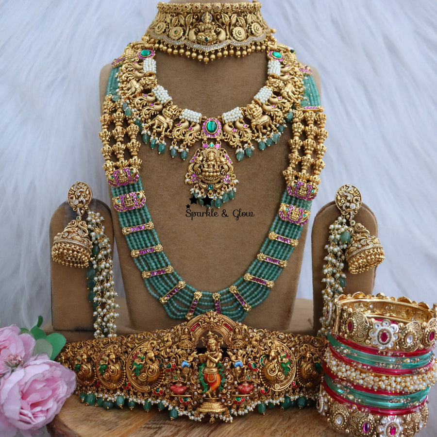 Beaded Jadau bridal sets that look straight out of a royal wedding ✨
Wedding Season Sale Get 15% discount on sitewide
Get Free Gift Above 10k
Get Free Shipping above 7.5k &30k(Domestic&
International)
Get 7% discount on First Order
1.ID L-19941,S-17715,C-1192,E-28216,EC-22034,H-3500
2.ID L-13454,S-20014,E-14538,EC-23478,H-3479
3.ID L-19940,S-19995,C-19350,EC-17043,H-29602
4.ID L-17282,S-19980,C-19350,E-14539,EC-28332,H-18186
5.ID L-12048,S-8724,C-10727,E-6298,EC-23228,H-3479
6.ID L-14397,S-20017,C-10727,E-1