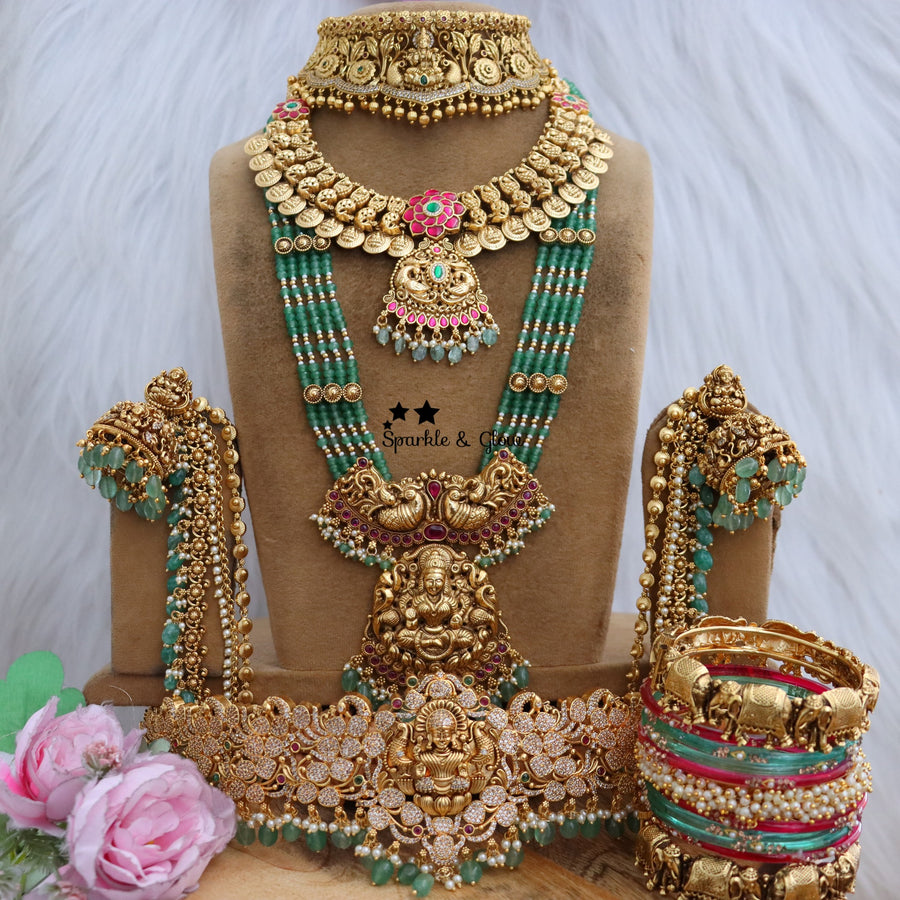 Beaded Jadau bridal sets that look straight out of a royal wedding ✨
Wedding Season Sale Get 15% discount on sitewide
Get Free Gift Above 10k
Get Free Shipping above 7.5k &30k(Domestic&
International)
Get 7% discount on First Order
1.ID L-19941,S-17715,C-1192,E-28216,EC-22034,H-3500
2.ID L-13454,S-20014,E-14538,EC-23478,H-3479
3.ID L-19940,S-19995,C-19350,EC-17043,H-29602
4.ID L-17282,S-19980,C-19350,E-14539,EC-28332,H-18186
5.ID L-12048,S-8724,C-10727,E-6298,EC-23228,H-3479
6.ID L-14397,S-20017,C-10727,E-1