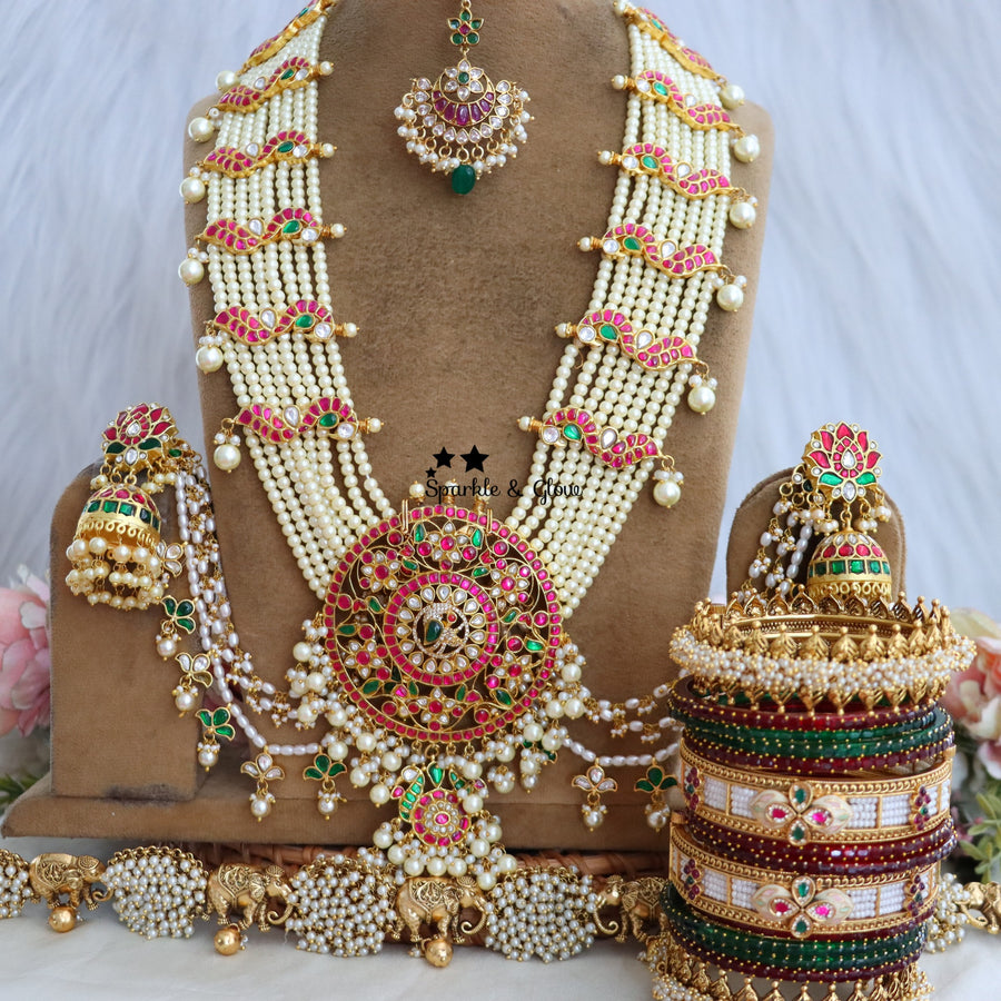 Long necklace sets that turn every entrance into a grand one ✨
Wedding Season Sale Get 15% discount on sitewide
Get Free Gift Above 10k
Get Free Shipping above 7.5k &30k(Domestic&
International)
Get 7% discount on First Order
1.ID  L-6595,E-2769,EC-28974,M-26862,H-6595
2.ID L-15000,E-12105,EC-23478,M-24490,H-3479
3.ID L-14398,E-17099,EC-27951,M-25114,H-18186
4.ID L-17744,E-3749,EC-23479,M-25124,H-3479
5.ID L-6506,E-28446,EC-27931,M-16057,H-6595 
6.ID L-9959,E-29515,EC-27924,M-25108,H-3479
7.ID L-1105,EC-283