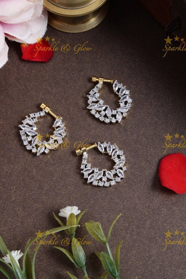 GJ Polish leaf design nosepin