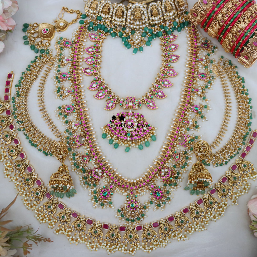 👑✨ A timeless Gutta Pusalu masterpiece for the bride who loves royal tradition! ✨👑
Wedding Season Sale Get 15% discount on sitewide
Get Free Gift Above 4k
1.ID L-21531,S-21532,C-16739,E-6298,EC-12538,M-26864,H-7133
2.ID L-19979,S-20020,C-17709,E-28238,EC-22033,M-26866,H-27542
3.ID L-952,S-741,C-17709,EC-818,M-26864,H-7133
4.ID L-20225,S-24222,C-22698,E-17099,EC-27927,M-25119,H-455
5.ID L-27544,S-27543,C-17253,E-28238,EC-21551,M-26864,H-27544
6.ID L-14247,S-741,C-17709,E-29107,EC-16523,M-26862,H-14247
7.ID