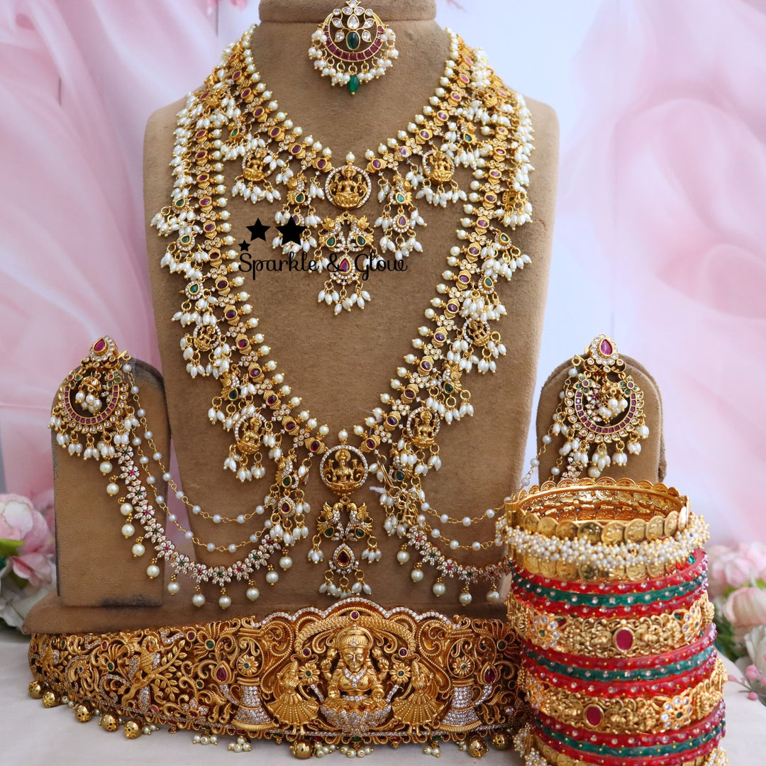 👑 Royal Maharani Bridal Jewellery Set 💖 | Grand Wedding Collection ✨ | Complete Bridal Elegance 🌸
Wedding Season Sale Get 15% discount on sitewide
Get Free Gift Above 10k
Get Free Shipping above 7.5k &30k(Domestic&
International)
Get 7% discount on First Order

1.ID 30182
2.ID 30183
3.ID L-27544,S-27543,H-24620,E-28214,EC-2147,MT-26866
4.ID 30185

Visit website to place your order, link in the bio
www.sparkleandglow.co.in
Note: We don't take orders from any other Instagram pages or WhatsApp numbers other