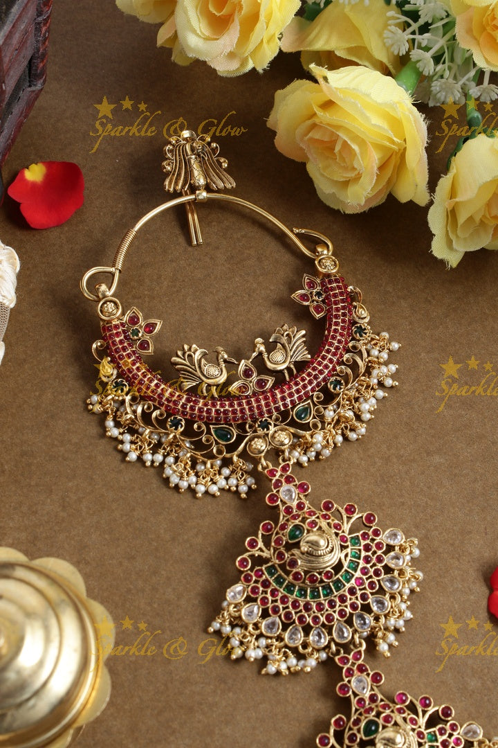 Exclusive floral peacock intricate design jadabilla
