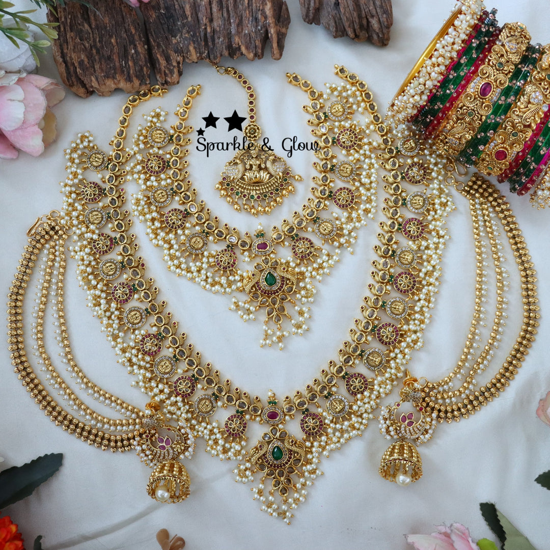 ✨ Guttapusalu Kemp Semi Bridal Set – Graceful Tradition with a Royal Touch ✨
Wedding Season Sale Get 15% discount on sitewide
Get Free Gift Above 10k
Get Free Shipping above 7.5k &30k(Domestic&
International)
Get 7% discount on First Order

1.ID L-26399,S-26525,E-6331,EC-21551
2.ID L-7133,S-6895,E-17101,EC-27981
3.ID L-27554,S-27553,E-23443,EC-19434
4.ID L-27539,S-27540,E-18719,EC-27882
5.ID L-21531,S-21532,E-6298,EC-12538
6.ID L-19979,S-20020,E-28238,EC-22033
7.ID L-19954,S-24222,E-17099,EC-27927
8.ID L-27