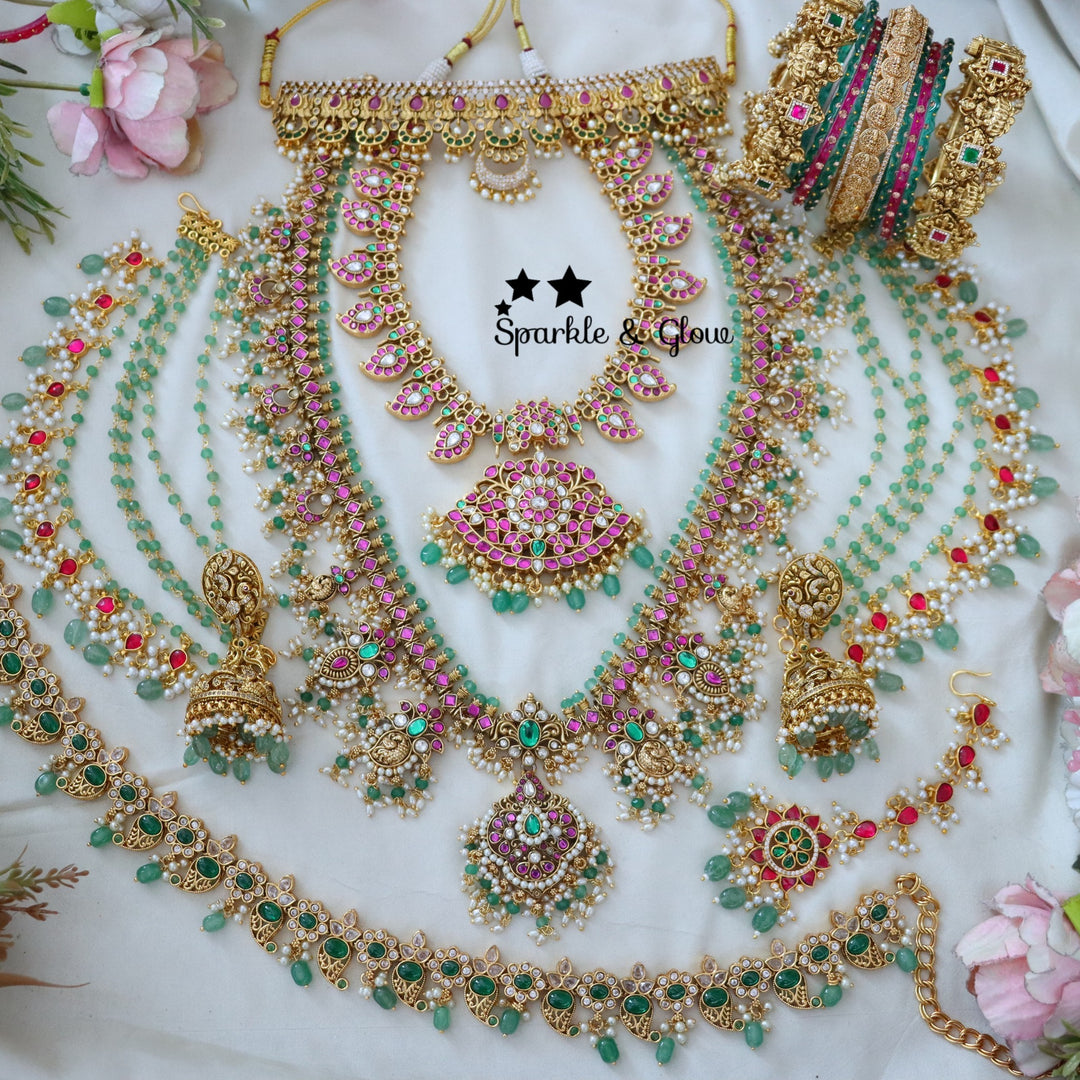 Regal Guttapusalu Bridal Set – A Timeless Symbol of South Indian Bridal Elegance !!
Wedding Season Sale Get 15% discount on sitewide
Get Free Gift Above 10k
Get Free Shipping above 7.5k &30k(Domestic&
International)
Get 7% discount on First Order

1.ID L-7133,S-6895,C-3059,H-28869,E-17101,EC-27981
2.ID L-27554,S-27553,C-17253,H-18117,E-23443,EC-19434
3.ID L-27539,S-27540,C-17253,E-18719,H-7133,EC-27882
4.ID L-27542,S-27541,C-23414,H-7133,E-17099,EC-19434
5.ID 30334
6.ID 30337
7.ID L-17733,S-17937,C-4174,H-1