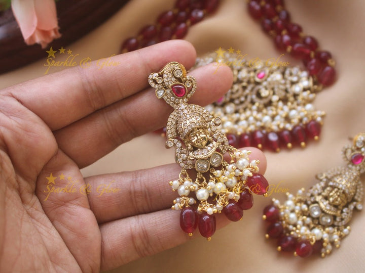 Statement Victorian AD God Balaji choker - Sparkle and Glow - Back Thread - 