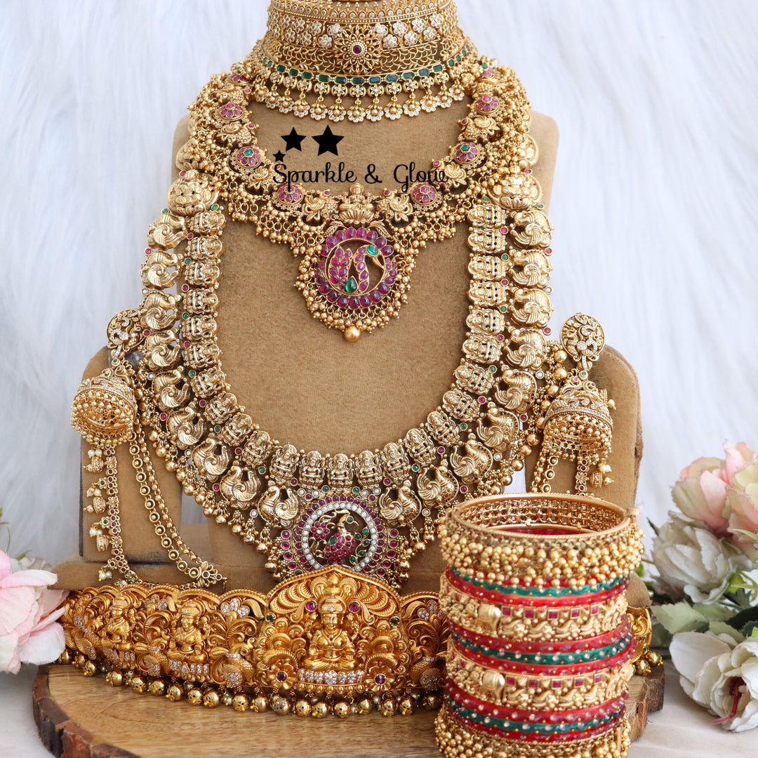 ✨ Grand Temple Bridal Set – Timeless Heritage for the Modern Bride ✨
Adorn yourself with the elegance of tradition with this exquisite Temple Bridal Set!!
Wedding Season Sale Get 15% discount on sitewide
Get Free Gift Above 10k
Get Free Shipping above 7.5k &30k(Domestic&
International)
Get 7% discount on First Order

1.ID L-27183,S-27182,C-28587,H-29587,E-28103,EC-15454
2.ID L-6736,S-1409,C-23414,H-24622,E-6331,EC-12949
3.ID L-12321,S-8390,C-17253,H-18111,E-12803,EC-12538
4.ID L-9959,S-19995,C-28901,H-26115