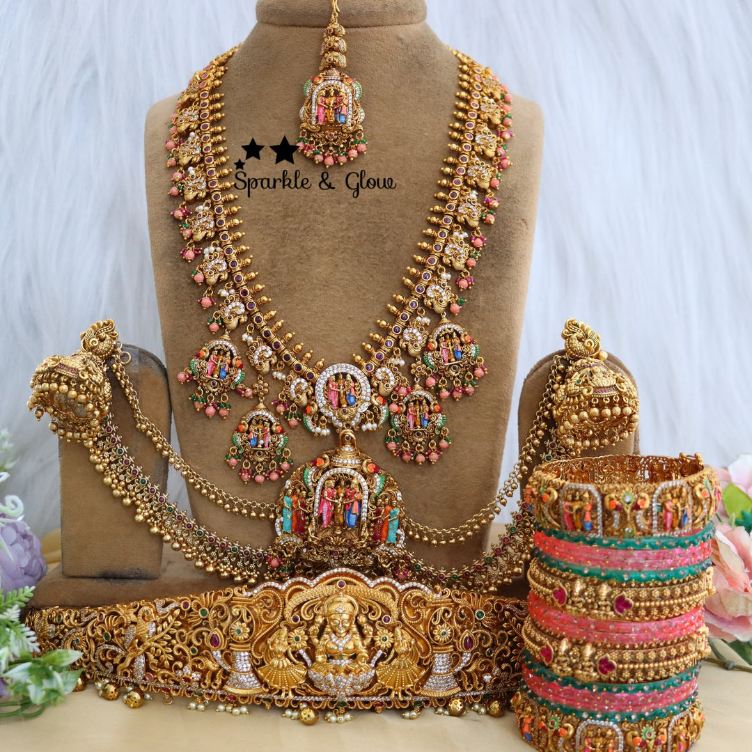 Perfect for brides and grand festive occasions!!
Make your bridal look unforgettable with this stunning Temple Bridal Set!!❤
Wedding Season Sale Get 15% discount on sitewide
Get Free Gift Above 10k
Get Free Shipping above 7.5k &30k(Domestic&
International)
Get 7% discount on First Order

1.ID L-25867,H-7427,Eset-30421,MT-25121,B-2975,24718
2.ID L-952,H-28869,E-2769,EC-818,MT-26864,B-2945
3.ID L-28851,H-7427,Eset-30421,MT-25121,B-24583,17451
4.ID L-19979,H-7427,E-17099,EC-27928,MT-26864,B-24553,17451
5.ID L-