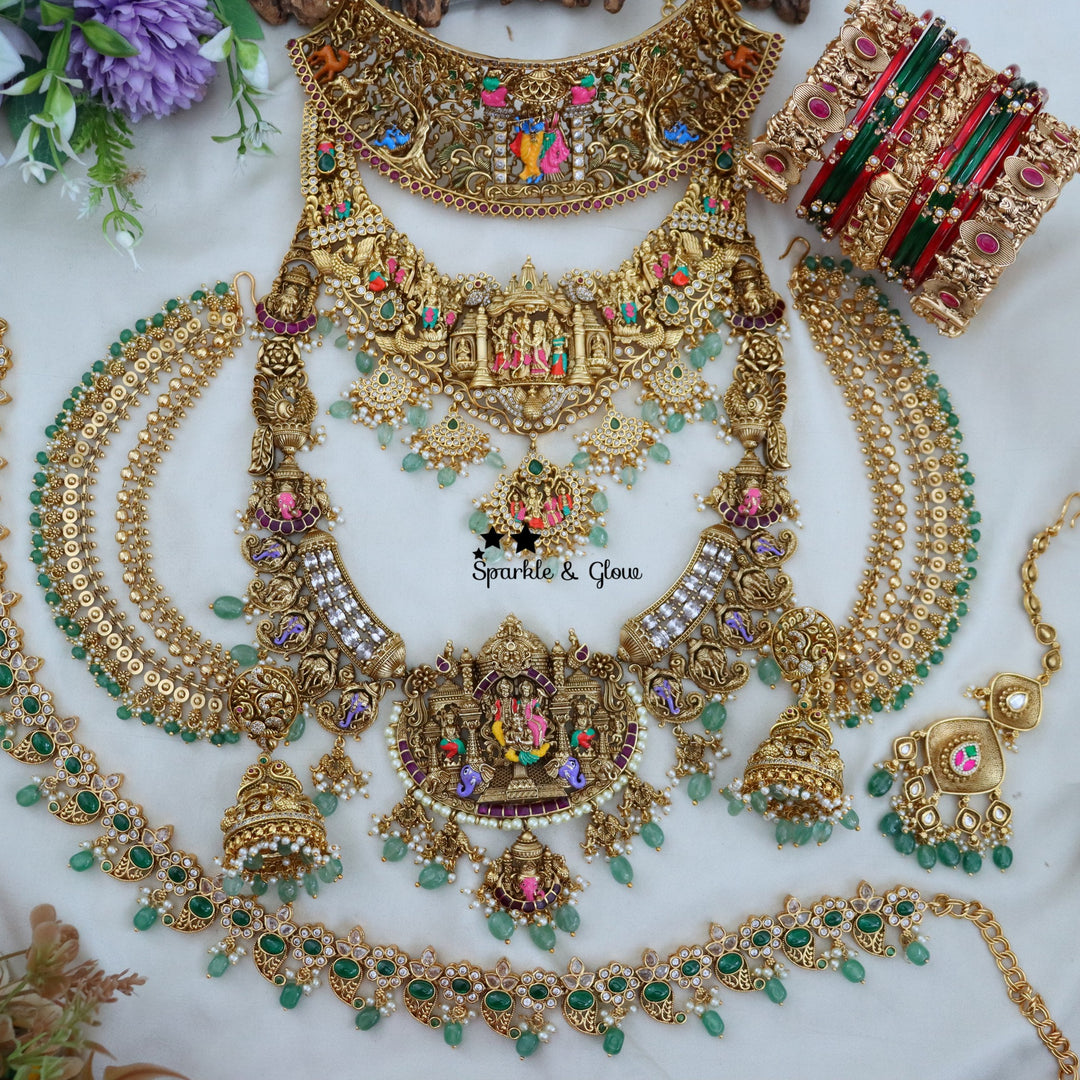 Every bride deserves a moment this grand — and this bridal set is that moment! 👑💖
Wedding Season Sale Get 15% discount on sitewide
Get Free Gift Above 10k
Get Free Shipping above 7.5k &30k(Domestic&
International)
Get 7% discount on First Order

1.ID  L-6641,S-8766 ,C-19350,E-15454,EC-30212,M-9008,H-18112
2.ID L-25094,S-24210,C-25266,E-17099,EC-27928,M-25119,H-15449
3.ID L-6795,S-20453,C-6755,EC-27981,M-6871,H-13308
4.ID L-7150,C-3669,E-14539,EC-28332,M-25119,H-18117
5.ID L-28851, S-28077, C-27723,E-14539