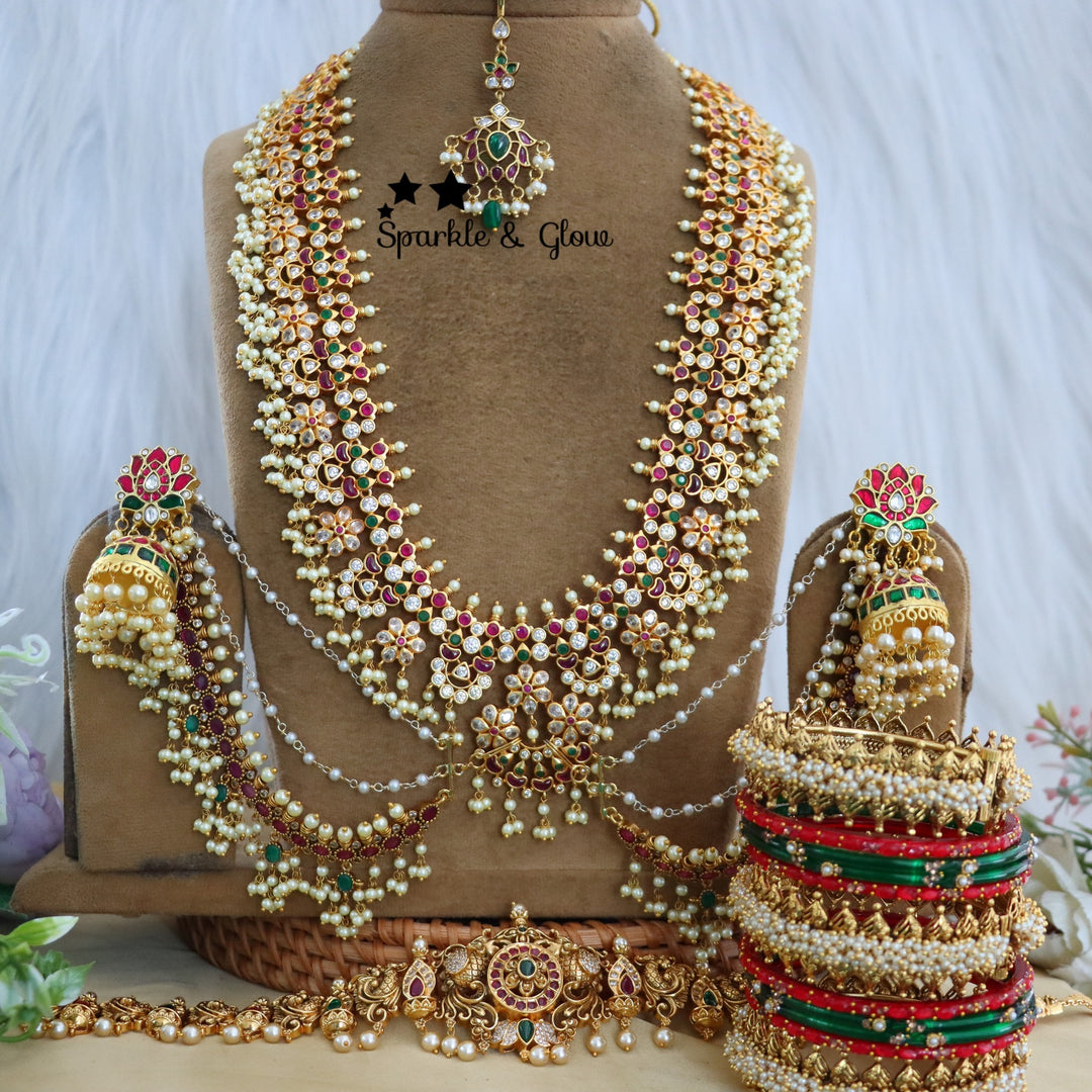 Perfect for brides and grand festive occasions!!
Make your bridal look unforgettable with this stunning Temple Bridal Set!!❤
Wedding Season Sale Get 15% discount on sitewide
Get Free Gift Above 10k
Get Free Shipping above 7.5k &30k(Domestic&
International)
Get 7% discount on First Order

1.ID L-25867,H-7427,Eset-30421,MT-25121,B-2975,24718
2.ID L-952,H-28869,E-2769,EC-818,MT-26864,B-2945
3.ID L-28851,H-7427,Eset-30421,MT-25121,B-24583,17451
4.ID L-19979,H-7427,E-17099,EC-27928,MT-26864,B-24553,17451
5.ID L-