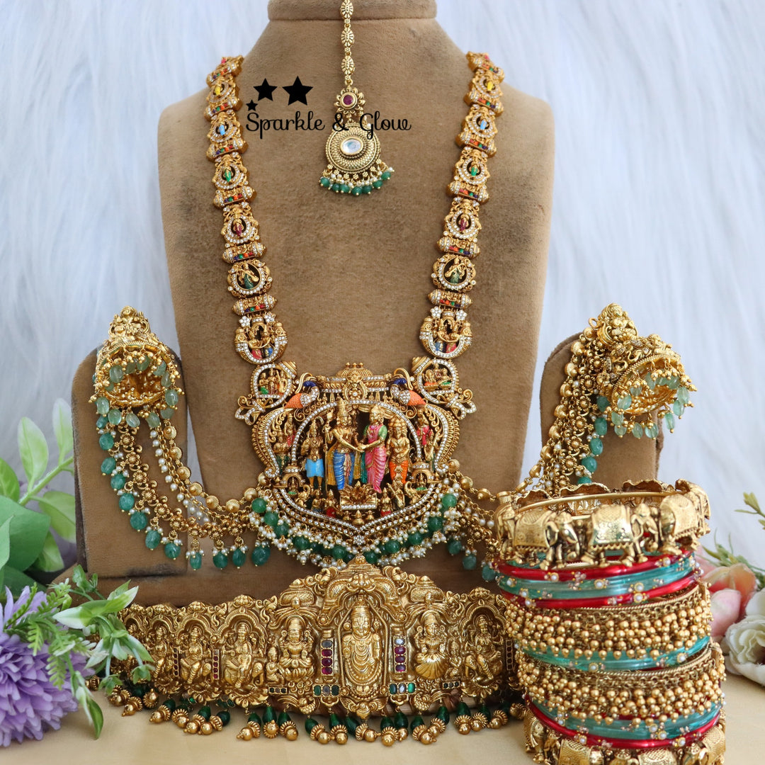 Perfect for brides and grand festive occasions!!
Make your bridal look unforgettable with this stunning Temple Bridal Set!!❤
Wedding Season Sale Get 15% discount on sitewide
Get Free Gift Above 10k
Get Free Shipping above 7.5k &30k(Domestic&
International)
Get 7% discount on First Order

1.ID L-25867,H-7427,Eset-30421,MT-25121,B-2975,24718
2.ID L-952,H-28869,E-2769,EC-818,MT-26864,B-2945
3.ID L-28851,H-7427,Eset-30421,MT-25121,B-24583,17451
4.ID L-19979,H-7427,E-17099,EC-27928,MT-26864,B-24553,17451
5.ID L-