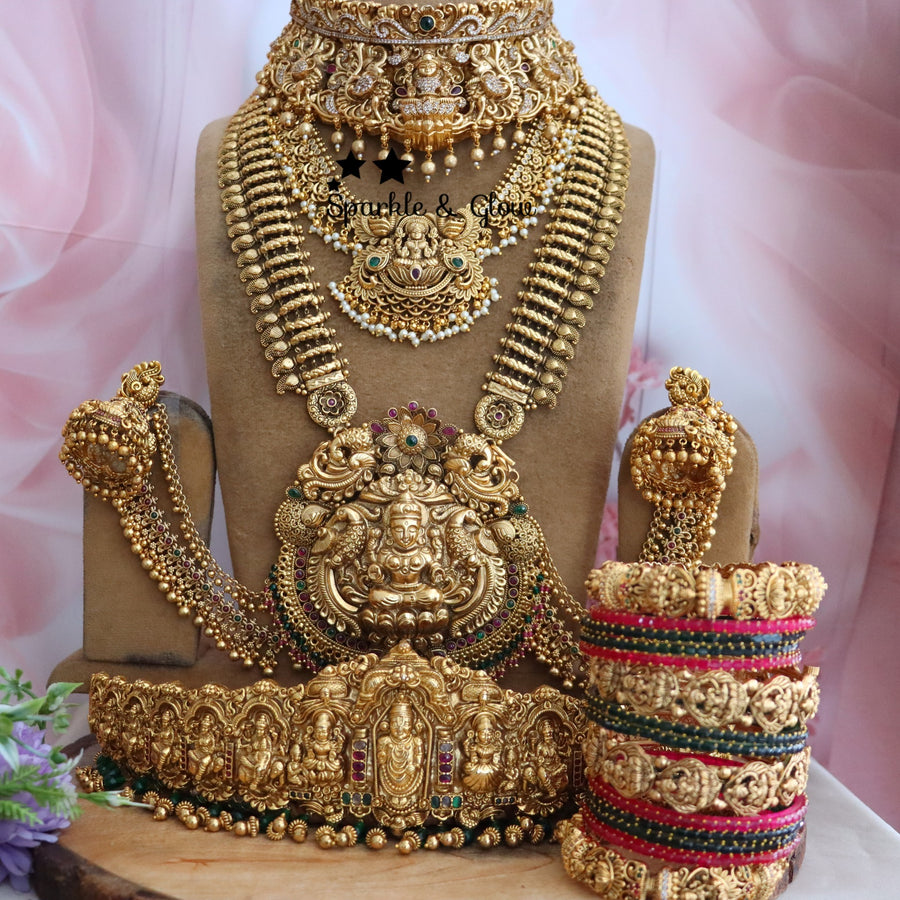 ✨ Grand Temple Bridal Set – A Timeless Treasure of Divine Elegance ✨
Wedding Season Sale Get 15% discount on sitewide
Get Free Gift Above 10k
Get Free Shipping above 7.5k &30k(Domestic&
International)
Get 7% discount on first order

1.ID L-1325,S-4408,C-19350,H-25253,E-14538,EC-27981
2.ID L-13147,S-8780,C-23414,H-7427,Eset-30421
3.ID L-1171,S-8724,C-7928,H-7427,Eset-30533
4.ID L-6737,S-13743,C-13722,H-3479,Eset-30540
5.ID L-6739,S-7418,C-26102,H-3479,Eset-30533

Visit website to place your order, link in th