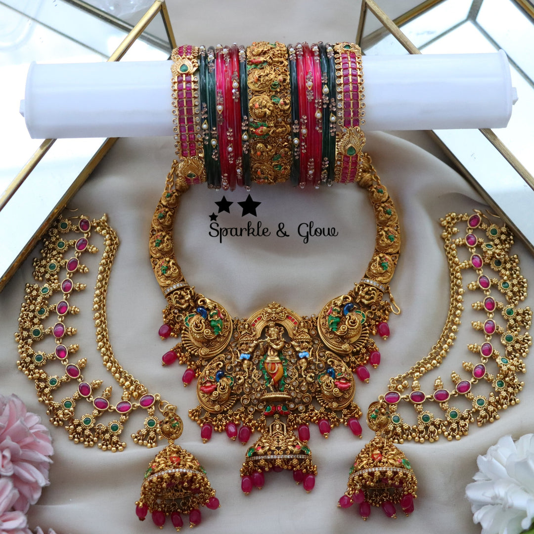 ✨Grand Temple Semi Bridal Set – Timeless Heritage Crafted for Every Celebration✨
Wedding Season Sale Get 15% discount on sitewide
Get Free Gift Above 10k
Get Free Shipping above 7.5k &30k(Domestic&
International)
Get 7% discount on first order

1.ID S-20453,EC-27931,B-2945,24605,18640_2_4
2.ID S-29585,EC-27930,B-17451,29589_2_6,18504_2_6
3.ID S-11631,EC-28329,B-2945,2975,18504_2_6
4.ID S-26525,EC-22034,B-24353,23506,18478_2_4
5.ID S-29068,EC-27930,B-2945,17414,18504_2_6
6.ID S-28955,EC-28326,B-2945,2975,185
