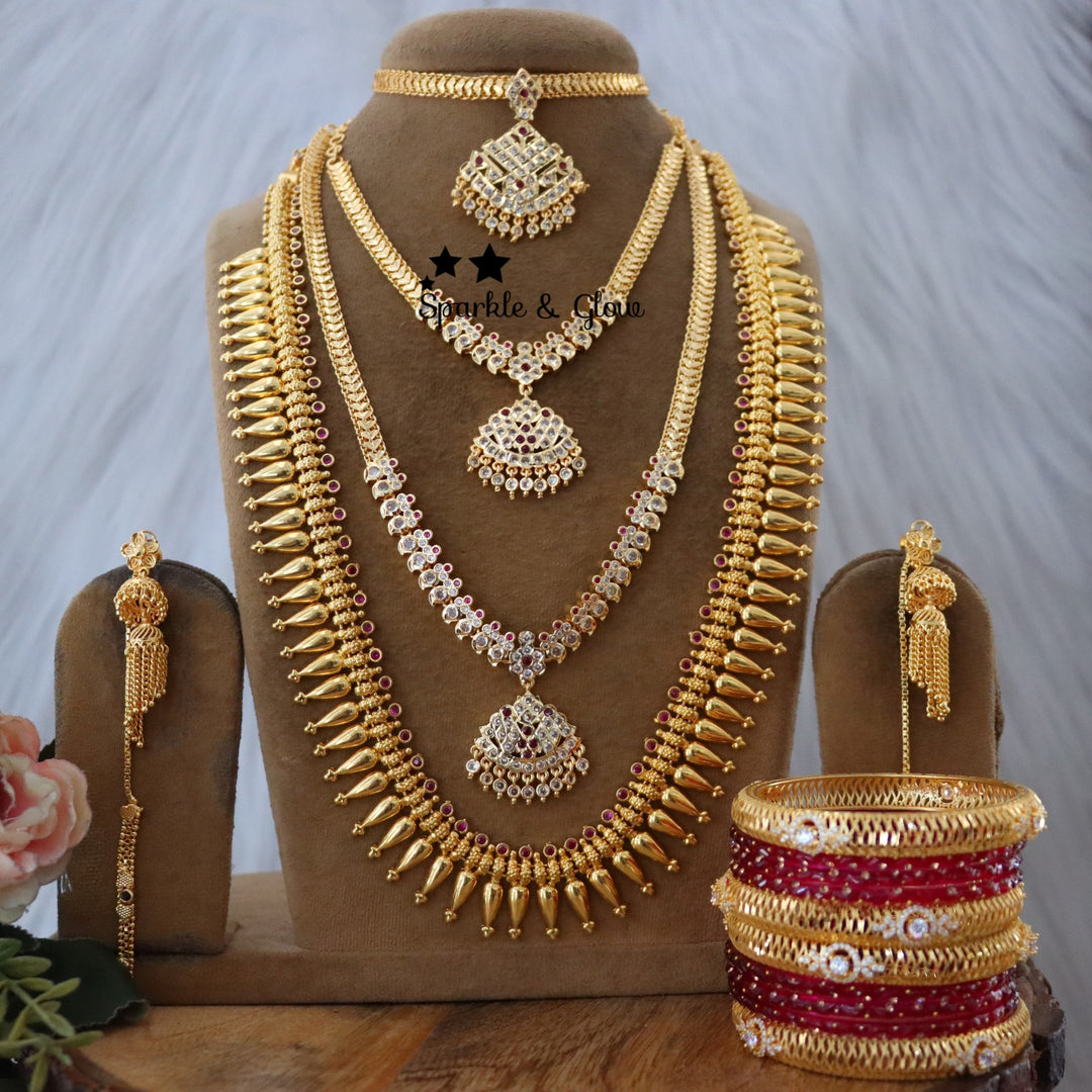 Celebrate the spirit of Onam with our exquisite micro gold plated bridal jewellery collection!❤
Wedding Season Sale Get 15% discount on sitewide
Get Free Gift Above 10k
Get Free Shipping above 7.5k &30k(Domestic&International)
Get 7% discount on First Order

1.ID L-24016,Set-26219,S-30350,E-30829,EC-24097
2.ID L-19856,Set-30894,S-13782,E-24107,EC-24096
3.ID L-14110,ML-24006,S-19799,C-23997,E-24108,EC-24092
4.ID L-17657,Set-30879,E-30829,EC-24097
5.ID L-17657,Set-30919,C-24802,E-24108,EC-24092

Visit website