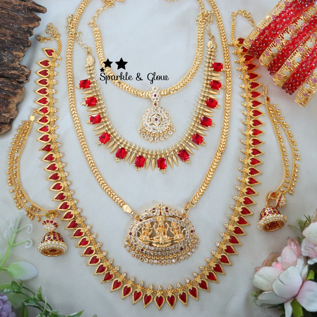 Premium Micro Gold Plated Bridal Jewellery Set – Stunning Gold Look Finish for Bridal & Festive Wear!!
Wedding Season Sale Get 15% discount on sitewide
Get Free Gift Above 10k
Get Free Shipping above 7.5k &30k(Domestic&International)
Get 7% discount on First Order

1.ID L-24016,Set-26219,S-30350,E-30829,EC-24097
2.ID L-14110,ML-24006,S-19799,C-23997,E-24108,EC-24092
3.ID L-17657,Set-30919,C-24802,E-24108,EC-24092
4.ID L-19856,Set-30894,S-13782,E-24107,EC-24096
5.ID Set-30874,S-30937,C-30874,E-30829,EC-24097