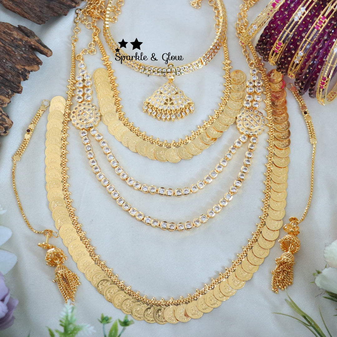 Premium Micro Gold Plated Bridal Jewellery Set – Stunning Gold Look Finish for Bridal & Festive Wear!!
Wedding Season Sale Get 15% discount on sitewide
Get Free Gift Above 10k
Get Free Shipping above 7.5k &30k(Domestic&International)
Get 7% discount on First Order

1.ID L-24016,Set-26219,S-30350,E-30829,EC-24097
2.ID L-14110,ML-24006,S-19799,C-23997,E-24108,EC-24092
3.ID L-17657,Set-30919,C-24802,E-24108,EC-24092
4.ID L-19856,Set-30894,S-13782,E-24107,EC-24096
5.ID Set-30874,S-30937,C-30874,E-30829,EC-24097