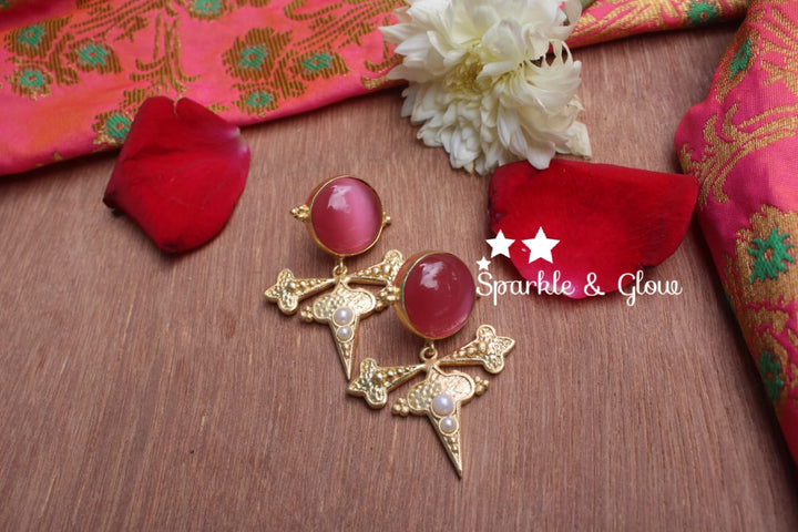 Gold daily / Partwear lightweight stud - Baby Pink