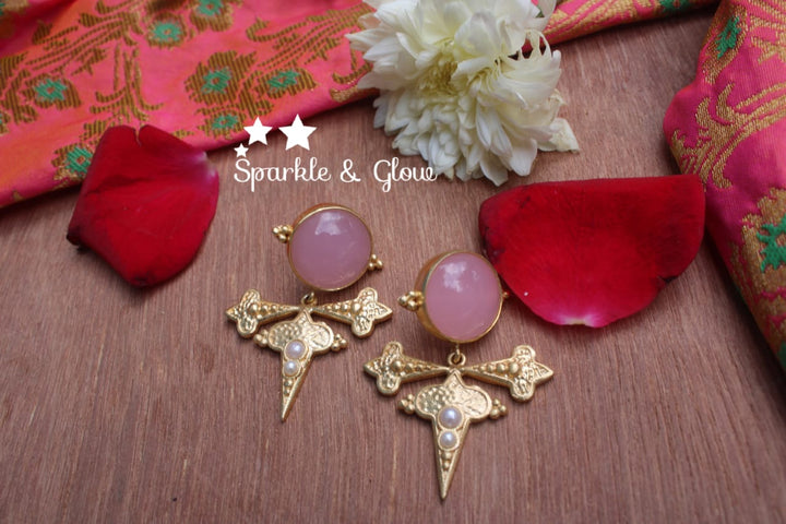 Gold daily / Partwear lightweight stud - Baby Pink
