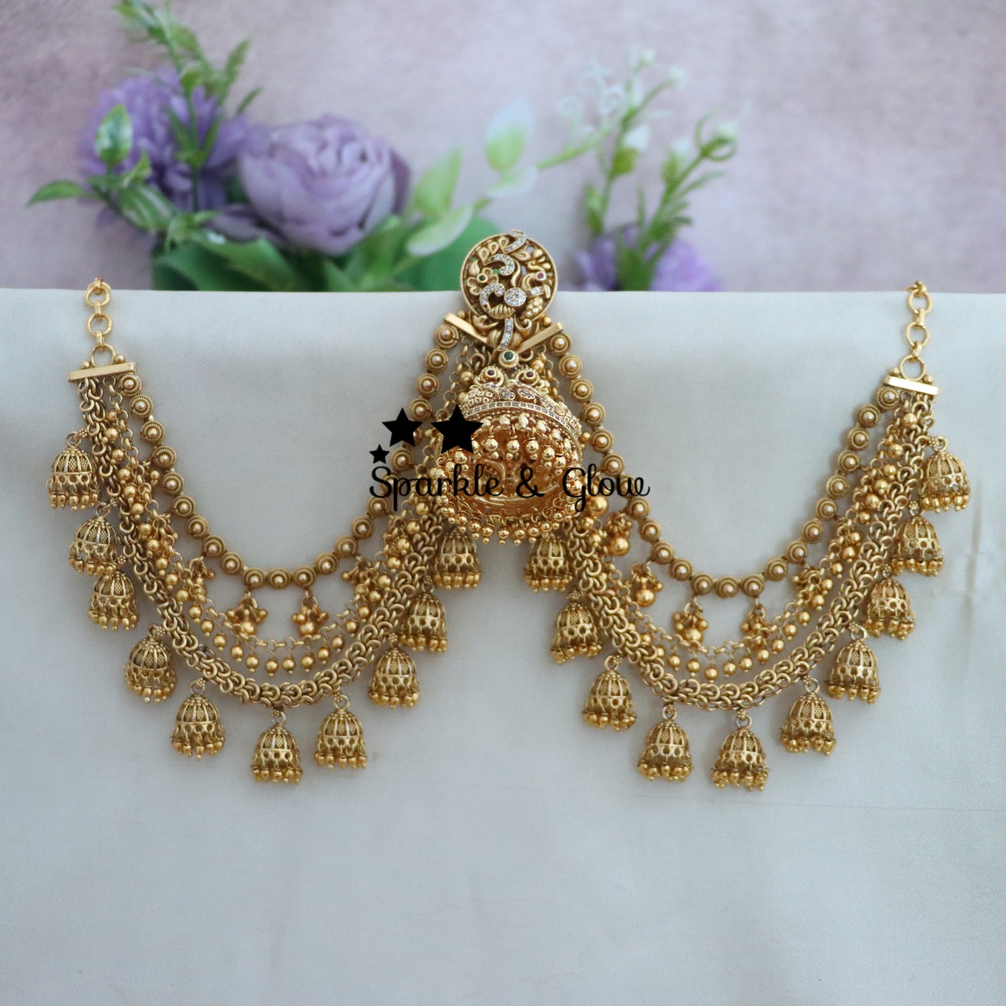 Bridal Jumukas Earchain Combo
