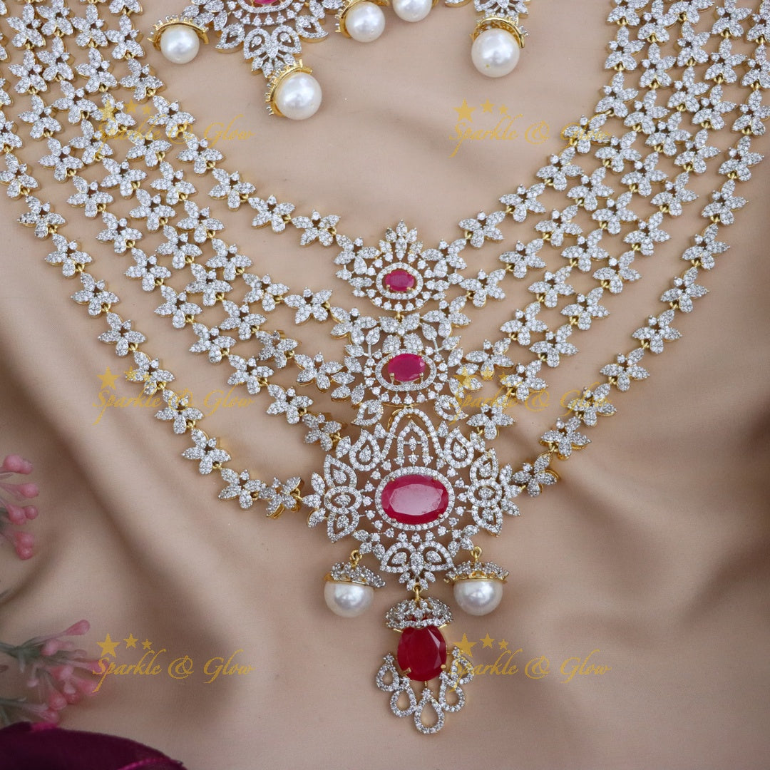 Elegant GJ Polish Floral Multilayer Necklace - Multi