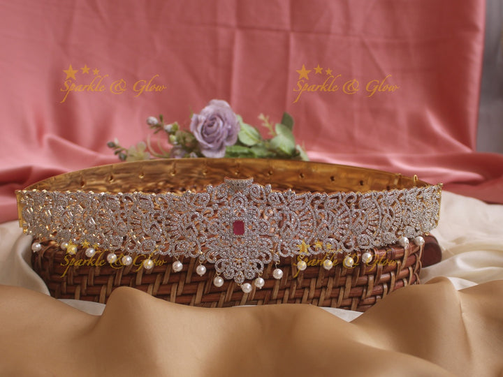 Beautiful GJ Polish peacock carved Hipbelt