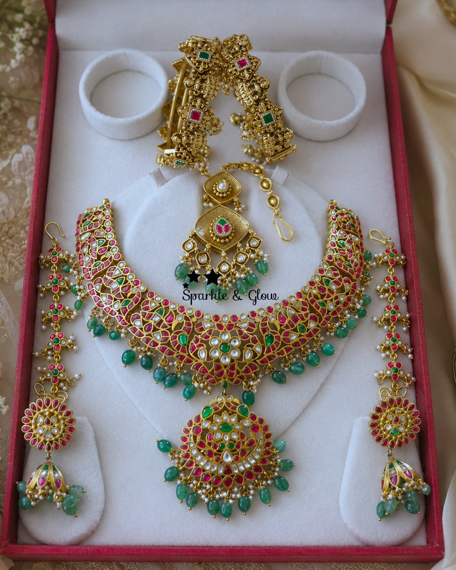 The perfect jewellery set for brides who love timeless elegance. 💍
Wedding Season Sale Get 15% discount on sitewide
Get Free Gift Above 10k
Get free Domestic shipping above 2000/- and for international its discounted shipping
Get 7% discount on First Order

1.ID S-17719,EC-31697,B-14320,1660,M-30628
2.ID S-22644,E-20991,EC-21145,B-6970,M-30660
3.ID S-22661,E-18702,EC-19410,B-20132,1660,M-30628
4.ID S-22650,E-22672,EC-19420,B-20132,M-29027
5.ID S-22640,E-15905,EC-21156,B-24582,M-25119
6.ID S-22658,E-15898,E